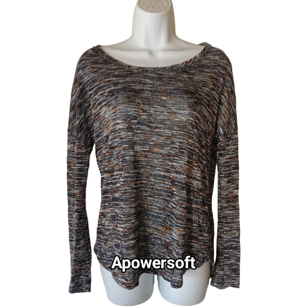 Slub Knit Semi-Sheer Pullover Top